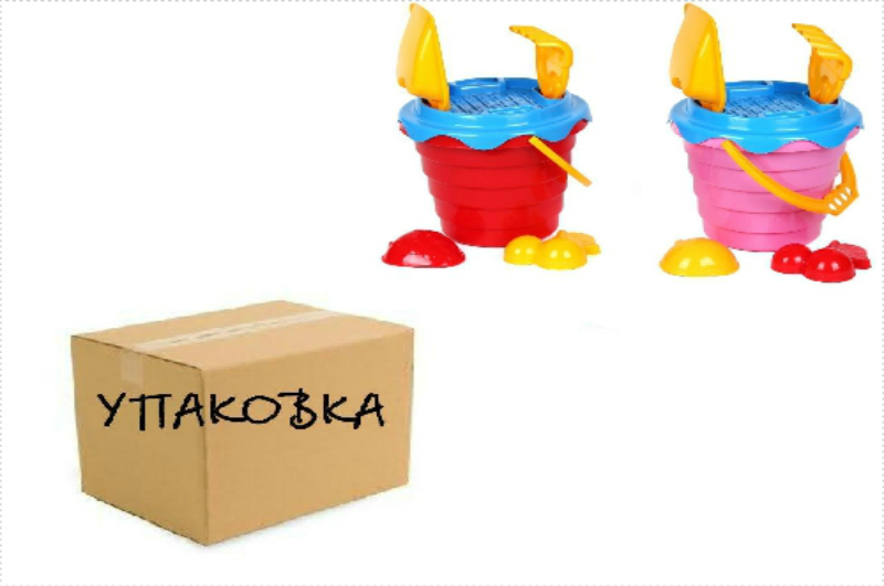 Пісочний набір А  Тех0489 УПАК12шт П