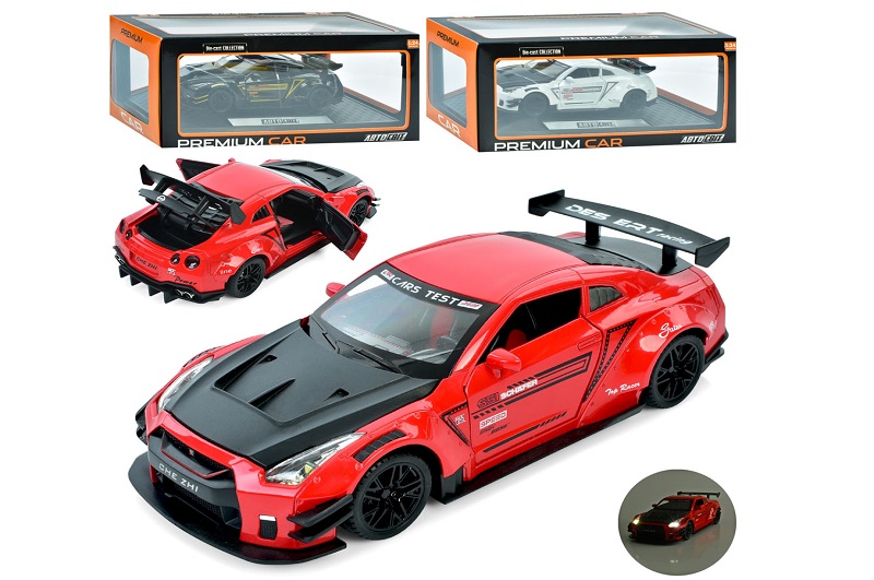 Машина AP-1836 (12шт) АвтоСвіт,1:24, метал, інерц, 20,5см, відчиняються двері/капот/багажник, гумові