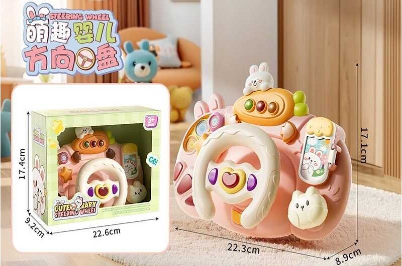 Кермо музичне DL 8818 (36) розмір: 22.3х8х17.5 см, підсвічування, мелодії, звуки тварин, звуки машин