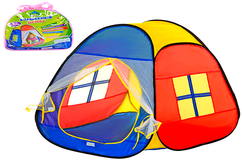 Намет M 1423 (24шт) піраміда,86-77-74см,1 вхід-сітка,застібка-липучка+зав'язка,2 вікна-сітки,сумка,3