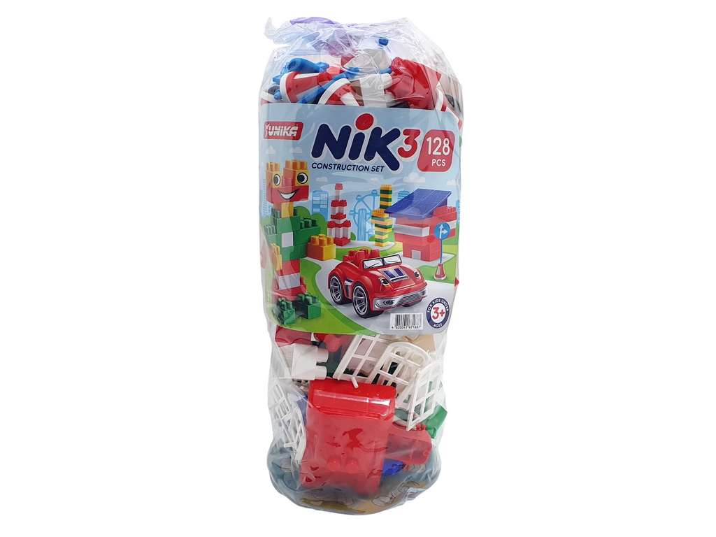 Конструктор дитячий NIK-3" (128 дет.) (кульок)  Юн1887"