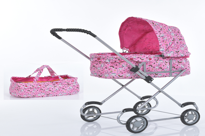 Коляска 9308 (8шт) для ляльки, метал, 73-64-36см, висота до ручки - 61см, в в кульку 72-32см