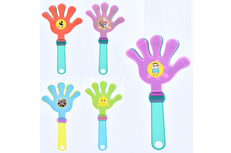 Гра FG231109067Q (500шт) долоні-хлопалки, 23см, мікс кольорів, 12-23-1,5см, упаковка 10шт пакет