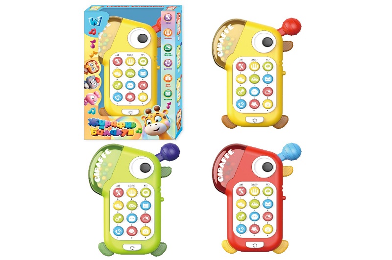 Телефон 34691 (216/2) WToys", 3 кольори, ОЗВУЧУВАННЯ УКРАЇНСЬКОЮ МОВОЮ, пісні, мелодії, казки, вірш"