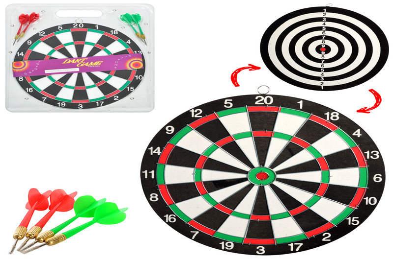 Дартс MS 0095 (36шт) 12 дюймів,дротики з голкою 4шт,двосторонній,в слюді,33,5-36,5-1,5см