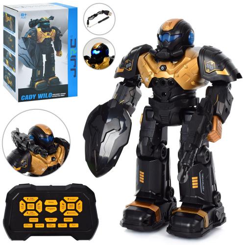 Робот R20 (6шт) д/в-ІК, 26см, ходить, танцює, звук (англ), світло, зброя, акум, USB зар, у кор-ці, 1