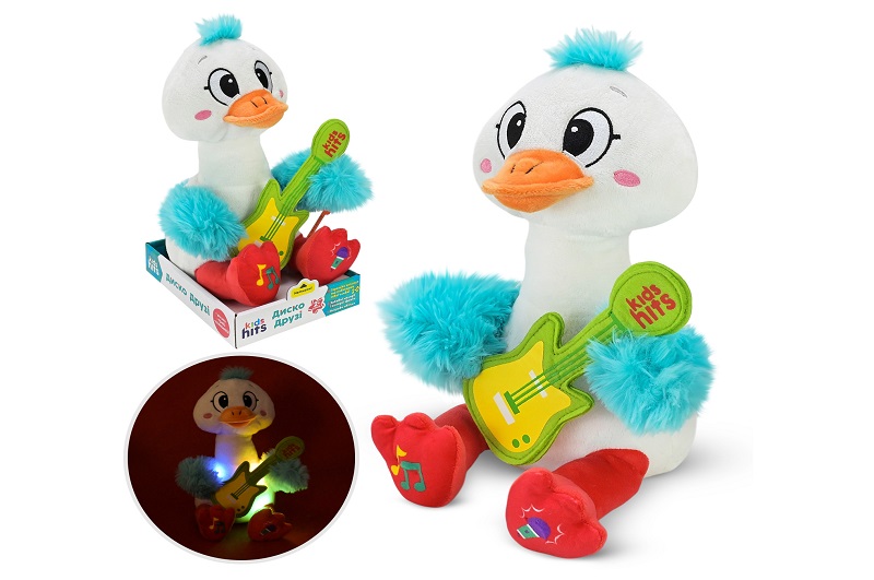 М'яка інтерактивна іграшка KidsHits Disco Pals арт. KH88/002 (18шт) гусак  у коробці 15*20*30