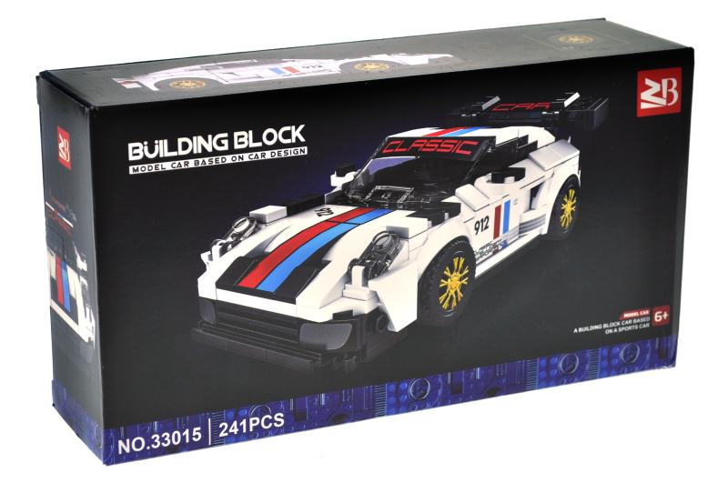 Конструктор 33015 Гоночна машина" 241 дет. в коробці р.26x14x7 см"
