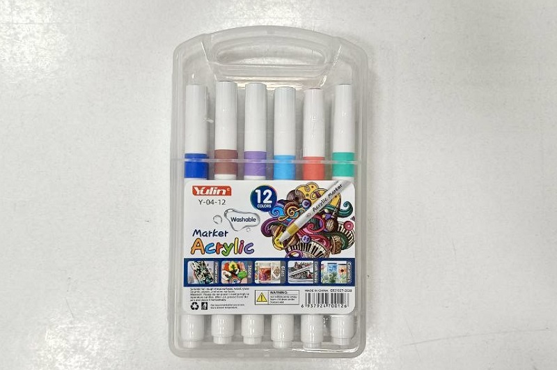 Набір акрилових маркерів Marker Acrylic Yulin Y-04-12(1/36/144) RS-0382/SA-0467 04-12