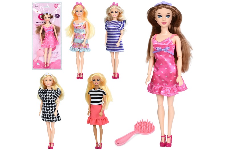 Лялька A813B-1-2-3-10-11 (84шт) 30см, шарнірна, 5 видів, лист, у пакеті, 13-36-4см