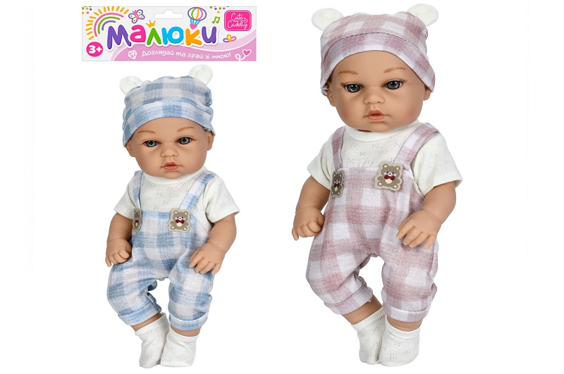 Пупс 215-19 (36шт) 29см, 2 кольори, у пакеті, 19-42-10см