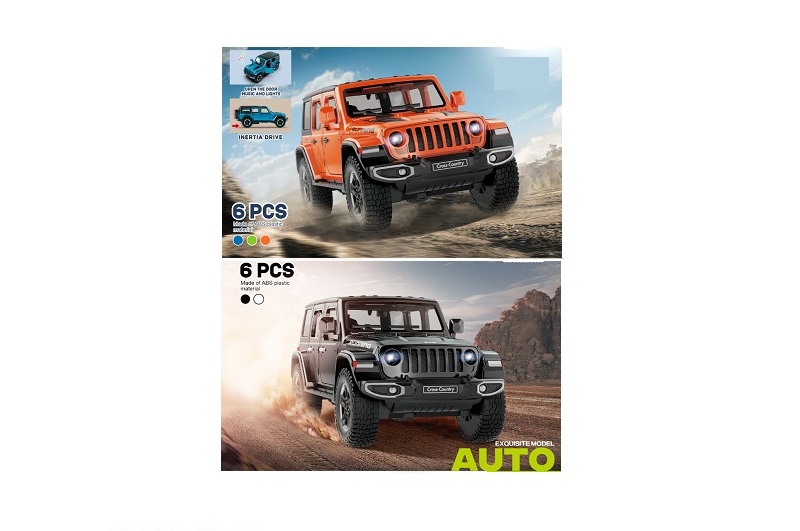 Джип D700-12/D704-12 УПАК6шт інерц.батар.муз.світ.відкр.дв.2в.5кол.6шт.в кор.41,4*8,5*28,1 /18/108/