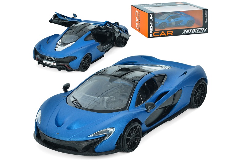 Машина AP-1939 (8шт) АвтоСвіт, 1:24 McLaren P1, метал, 18см, відкриваються двері, гумові колеса, в к