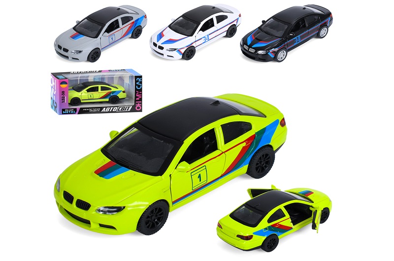 Машина AS-3161 (48шт) АвтоСвіт, 1:32-38, метал, інерція, 12,5см, відчиняються двері, гумові колеса,