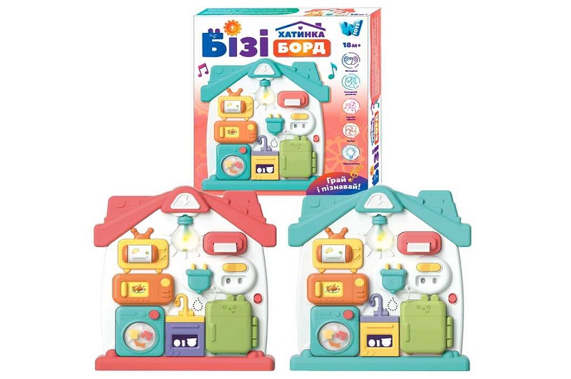 Бізіборд 68307 (24) WToys", 2 кольори, ОЗВУЧУВАННЯ УКРАЇНСЬКОЮ МОВОЮ, 3 казки, 3 пісні, звуки, підс"