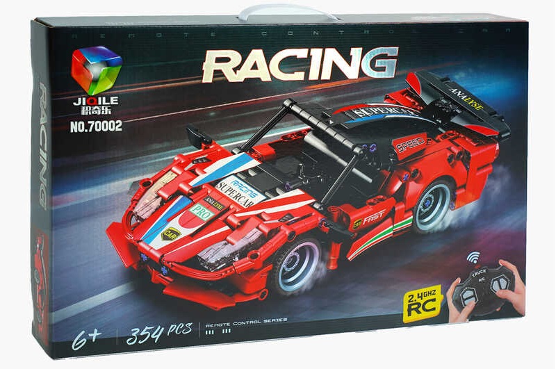 Конструктор на р/к 70002 (18/2) “Спорткар”, 354 деталі, пульт 2.4 GHz, наліпки, інструкція, в коробц