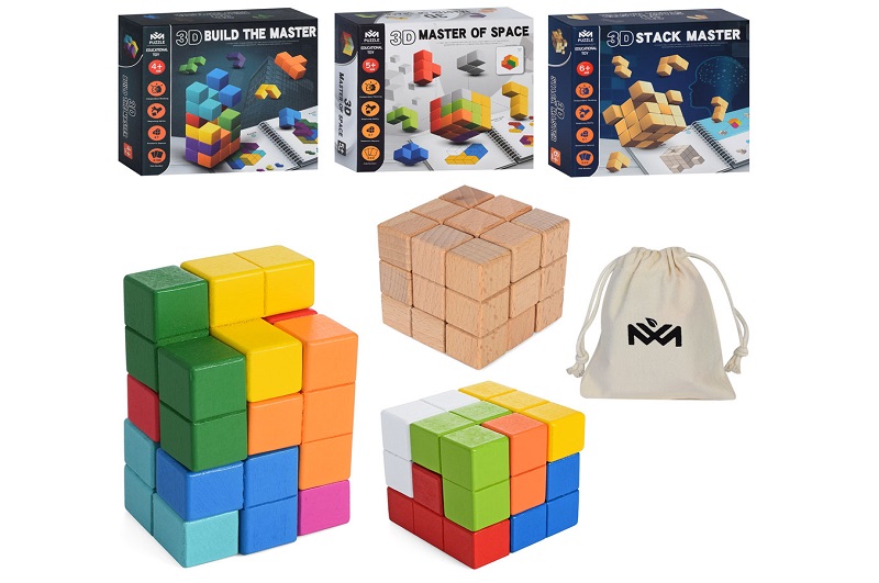 Дерев'яна іграшка Гра MD 1642 (24шт) 2 кубики 27шт., картки, мішочок,3 види, кор., 19,5-19,5-5см.