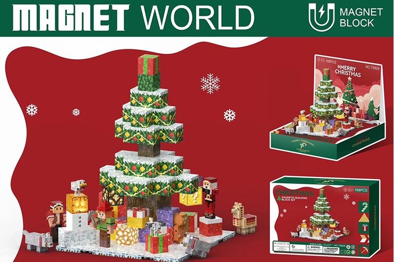 Конструктор магніт. арт. T9926 (6шт/2) My world   короб. 30*21,5*6,5см