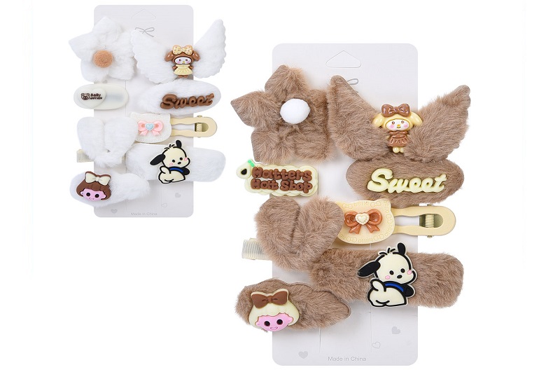 Аксесуар для волосся A0335-36 УПАК10шт(200шт) набір заколок 8шт, 2 кол, на листі, 18-11-1,5, упак 10