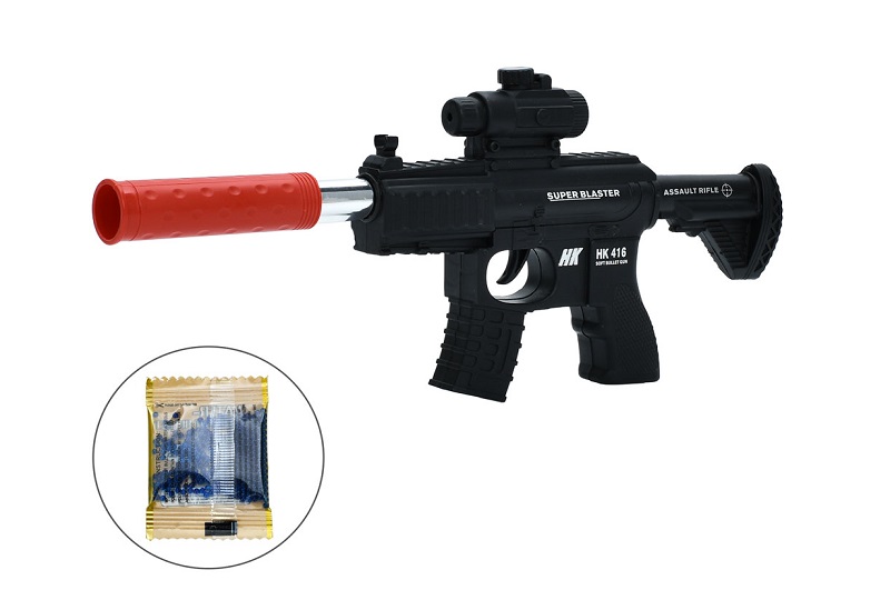 Автомат HY109-1 (96шт) 32см, стріляє водяними кулями, у пакеті, 28-18-3,5см