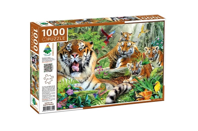 Пазли 1000  Тигри на відпочинку"  Ен3552"