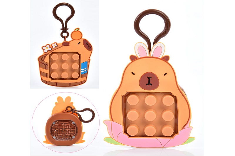 Аксесуар для сумки FG240408095A Уп12шт(200шт)брелок,13см,антістрес,лабіринт, 2 види,упаковка 8шт пак