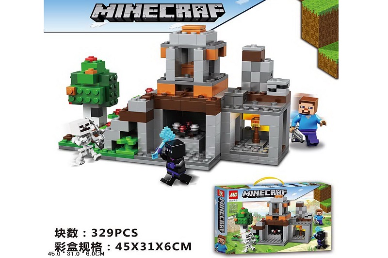 Ігровий набір конструктор  арт. 82002, MINECRAFT  329дет., короб. 45*31*6см