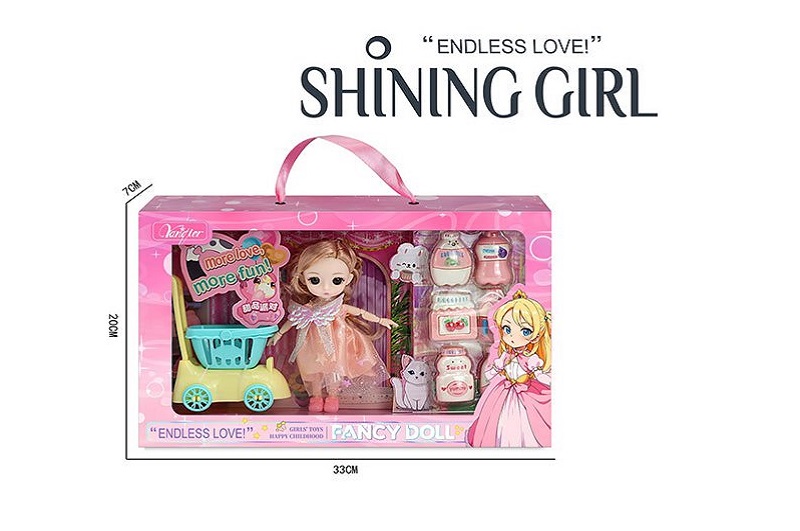 Лялька арт. 3688-047A/050A (48шт/2)   мікс 2 види, з аксес короб. 33*20*7