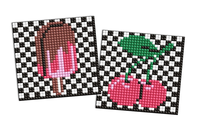 Набір з алмазною мозаїкою на магнітній основі LOL Surprise! Вишні і морозиво" 9x9см  AMG1109"