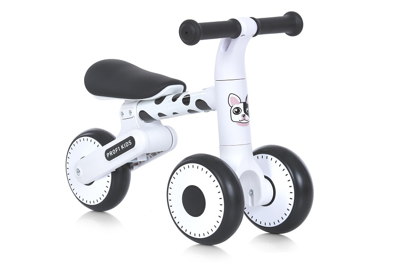 Біговел дитячий PROFI KIDS 6 д. MBB 1013-4D (1шт) 3 кол EVA,стальн.рама,склад.,біло-чорний бульдог