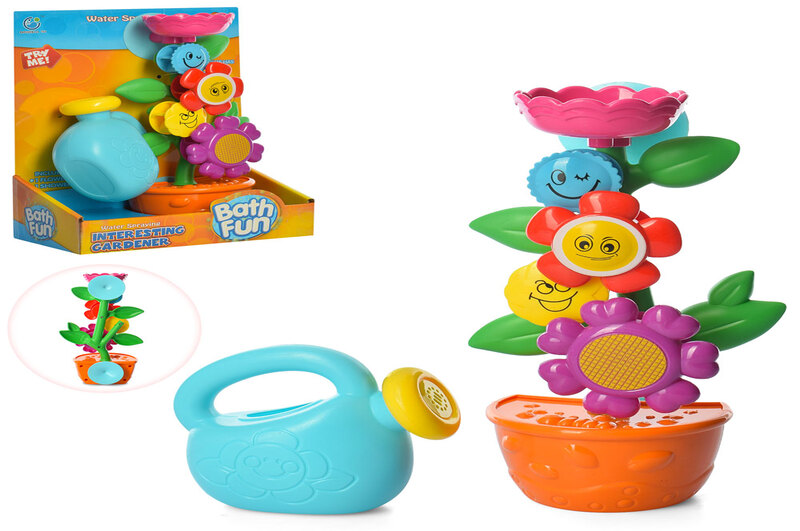 Водоспад 9909 (36шт) для купання, квітка в горщику , лійка, в кор-ці, 21-27-10см