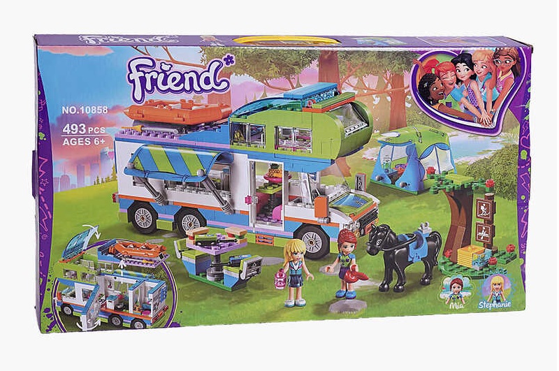 Конструктор Bela 10858 (18) Будинок на колесах" 493 деталі, в коробці"