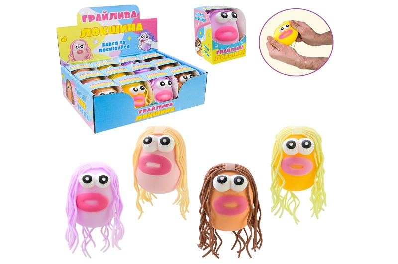 Антистрес арт. TL-7603 (144шт) обличчя 2 кольори 12шт в боксі УПАК12шт