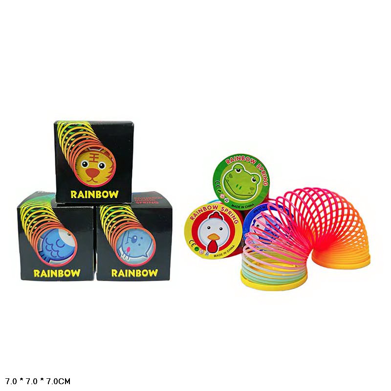 Пружинка-Веселка B1218-B3 (480шт/2) батар, 3 види мікс, короб.7*7*7 см