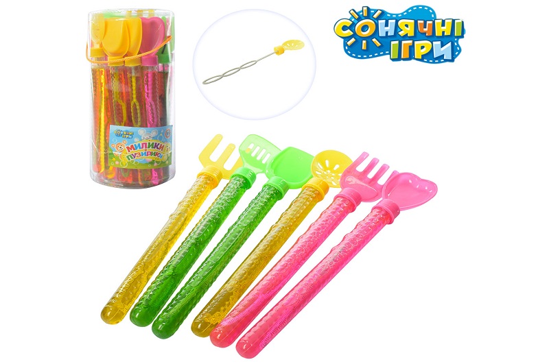 Мильні бульбашки 801PУПАК24шт (288шт) меч, 27см, 24шт (мікс видів) у дисплеї, 27-13-13см