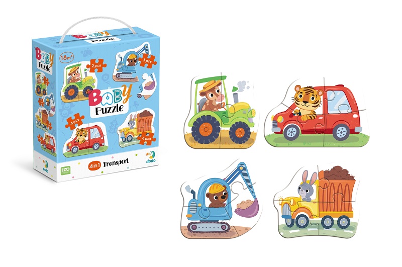 300685 Пазл 4 в 1 «Baby puzzle. Транспорт»