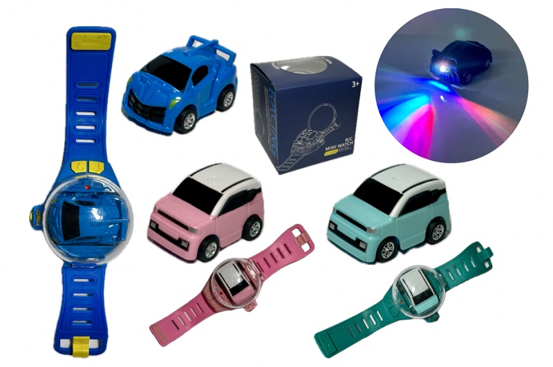 Браслет з машинкою,пласт, світ. на дист.кер,5790,акум.,р-р маш.-5,5с, мікс кол, р-р кор.9*9*9