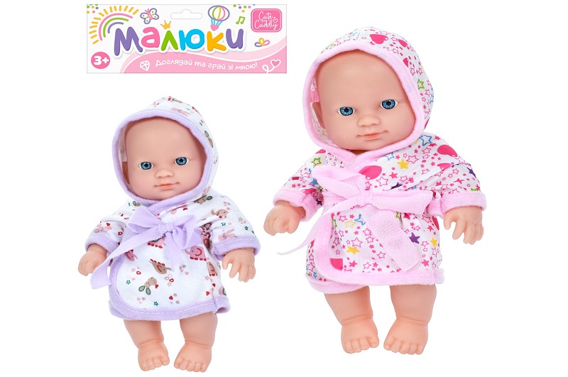 Пупс A201-U (96шт) 21см, 2 види, у пакеті, 19-31-7см