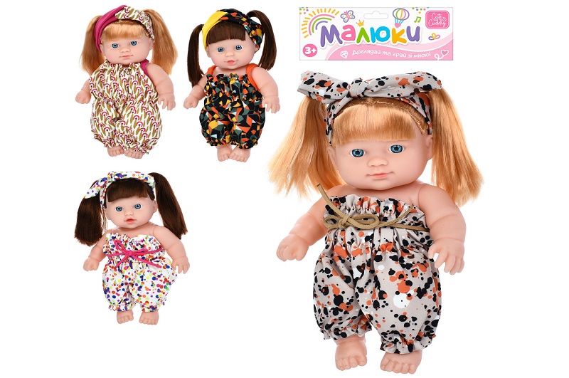 Лялька A201-S-K (72шт) 20см, 4 вида, у пакеті, 19-32-6см