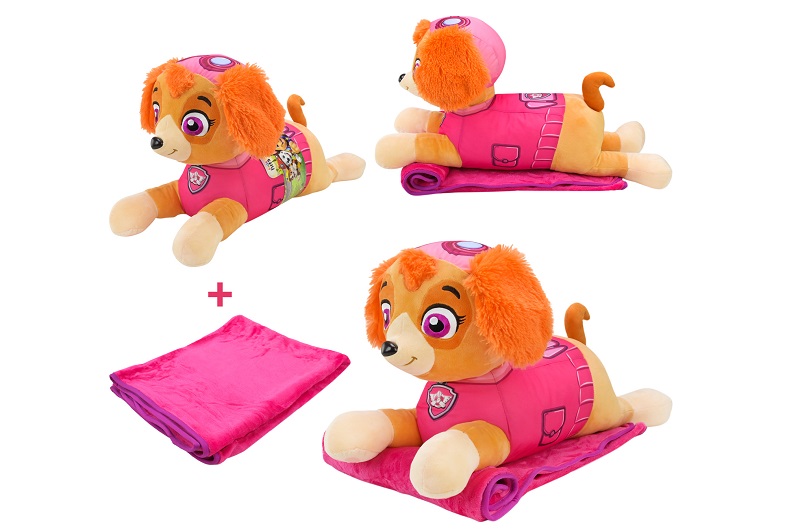 М'яка іграшка з пледом Paw Patrol арт. KH71/002L (6шт) собачка 60*21*36см плед 115х75 см