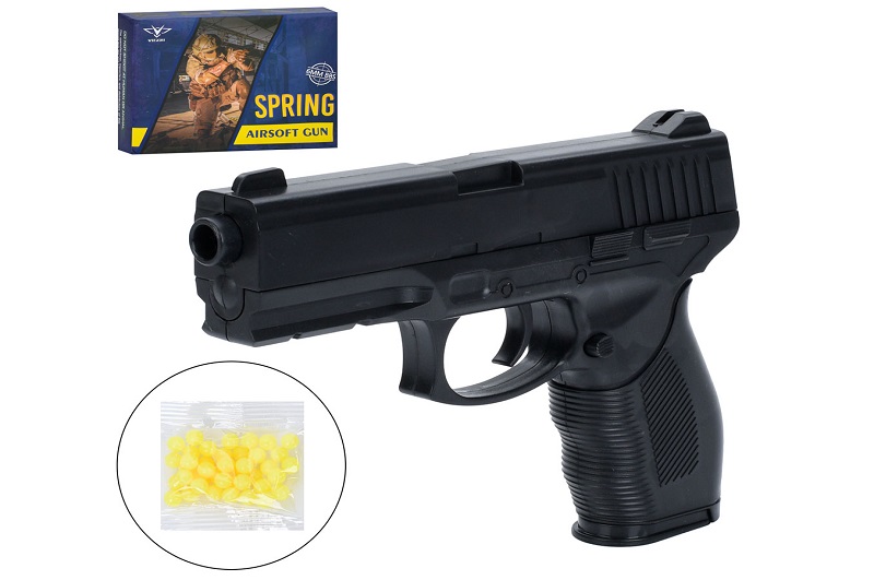 Пістолет V310 (48шт) 19см, пластикові кулі, в кор-ці, 23-17-4см