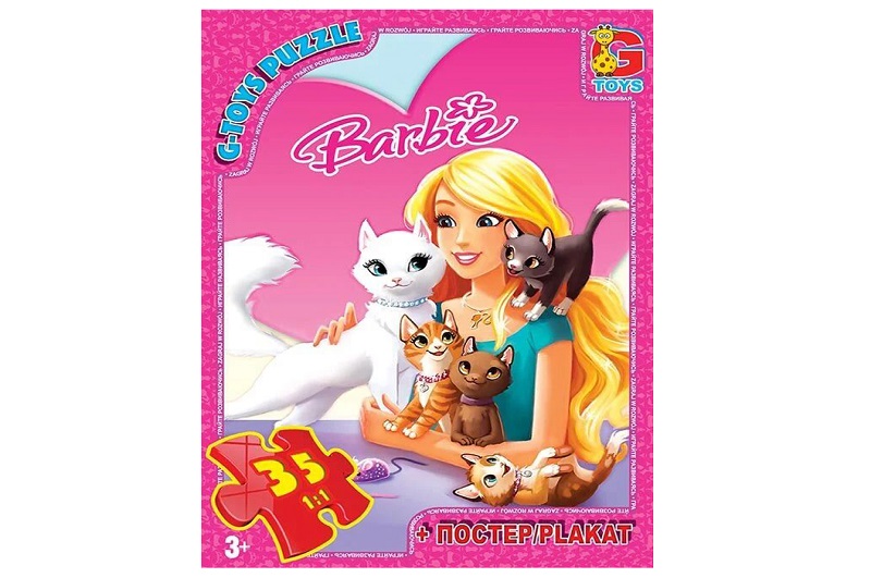 Пазли ТМ G-Toys" із серії "Barbie", 35 ел. BA016"