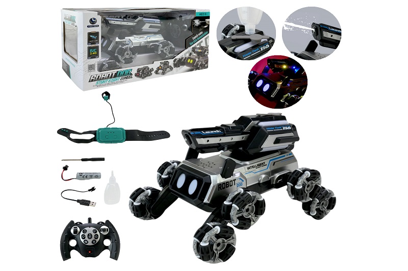 Танк р/к арт. YL-116-1 (20шт/2) акум.,пульт+браслет для р/к,стріляє водою,у корб.35*18*19см