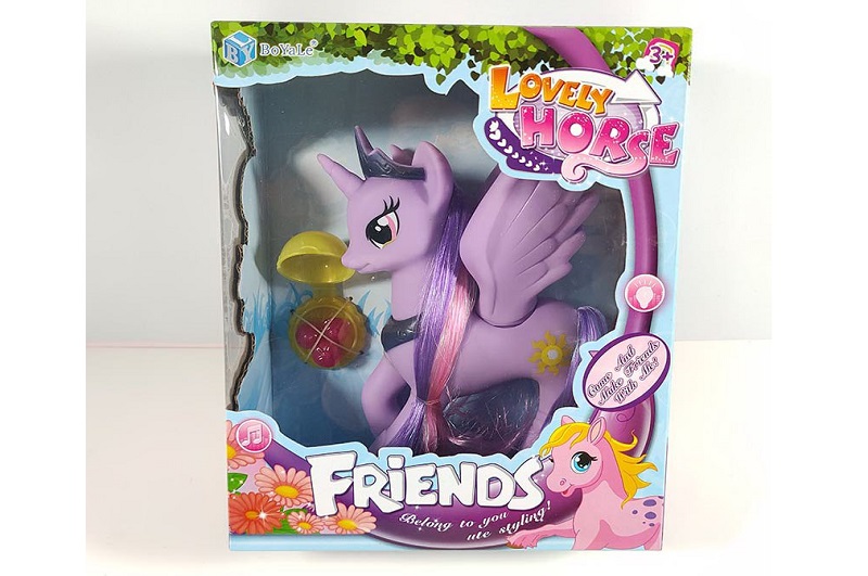 Поні арт. BYL057-2 (96шт/2)   мікс кольорів, аксес короб. 14*6*16см