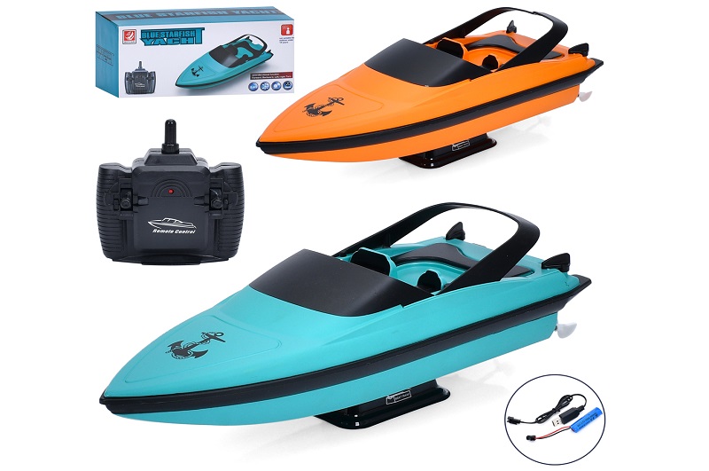 Катер HY807 (8шт) р/к, акум, 29см, USBзарядне, 2 кольори, в кор-ці, 33-13-14,5см