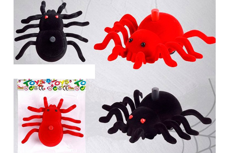 Тварина 996 (288шт) павук, 11-13см, на запуску/заводний, їздить, 2 кольори, у пакеті, 16-14-5см