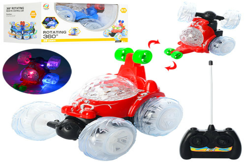 Машина 48555A (24шт) р/к, акум, 20см, трюкова, USBзарядне, муз, 3Dсвітло, 2кол, в кор-ці, 27-19-15см