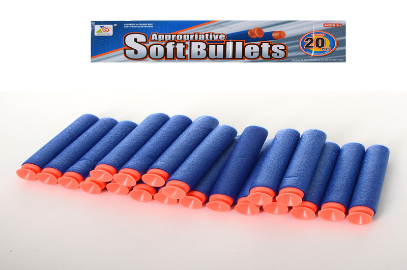 Пульки 02-20 (144шт) м'які-присоски 20шт, у кульку, 28-15-1см