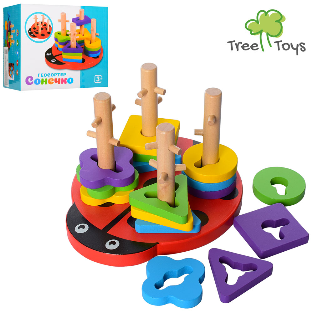 Дерев'яна іграшка Геометрика MD 1027 (40шт) фігурки 16 шт., кор., 18,5-16,5-12 см.