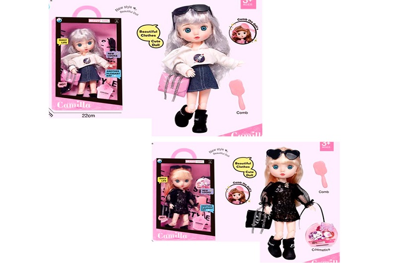 Лялька A923DE (20шт) 32см, шарнірна, аксесуари, 2 види, в кор-ці, 22-35-8,5см